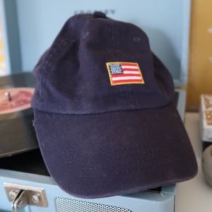 American Flag Patch Navy Blue Baseball Cap